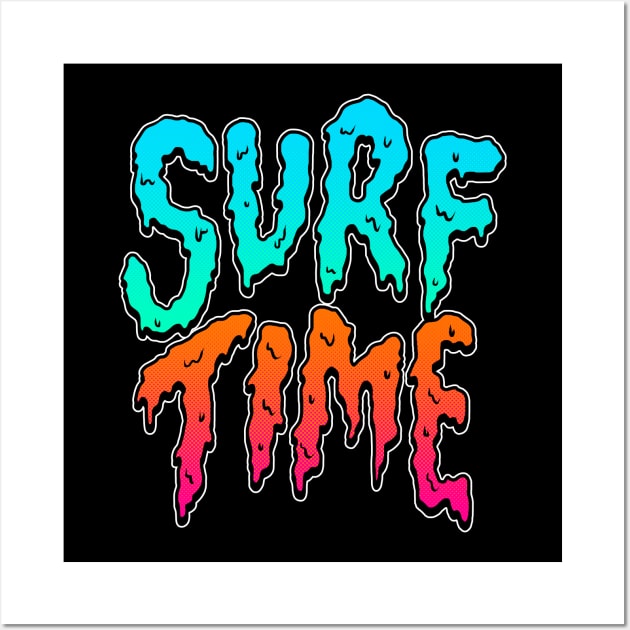 Surf Time Wall Art by CyberpunkTees